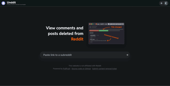 Unddit banner