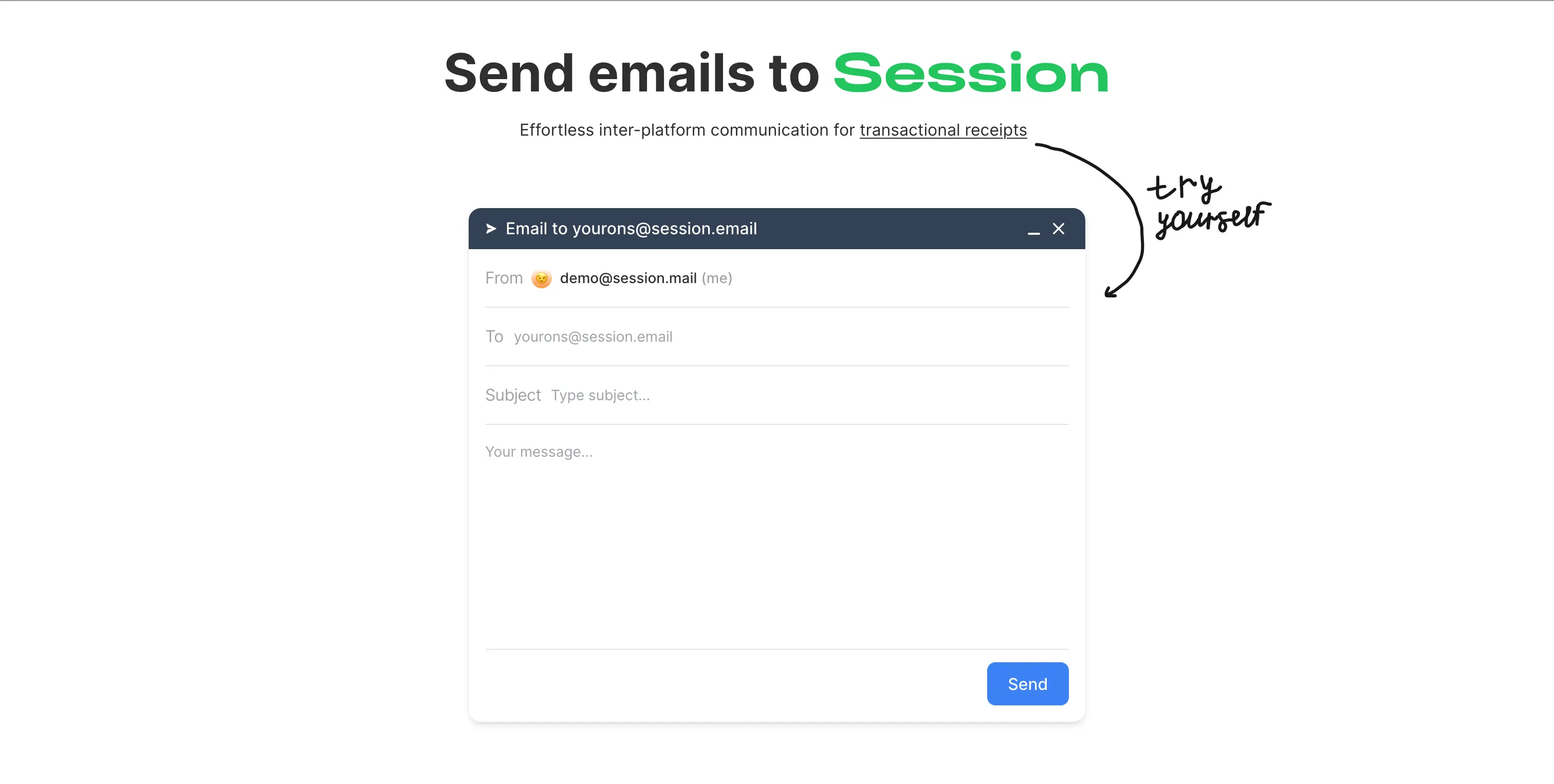 Session.email website
